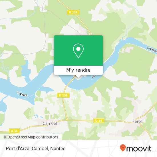 Port d'Arzal Camoël plan