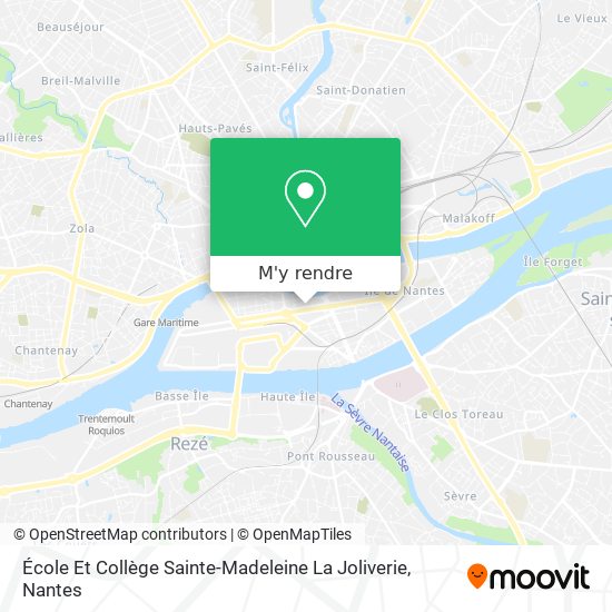 École Et Collège Sainte-Madeleine La Joliverie plan