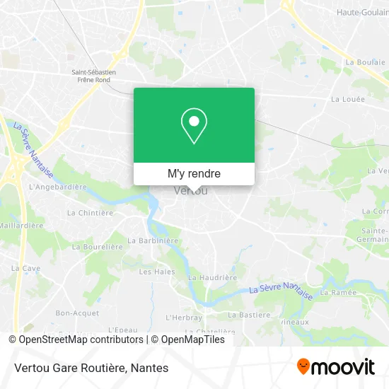 Vertou Gare Routière plan