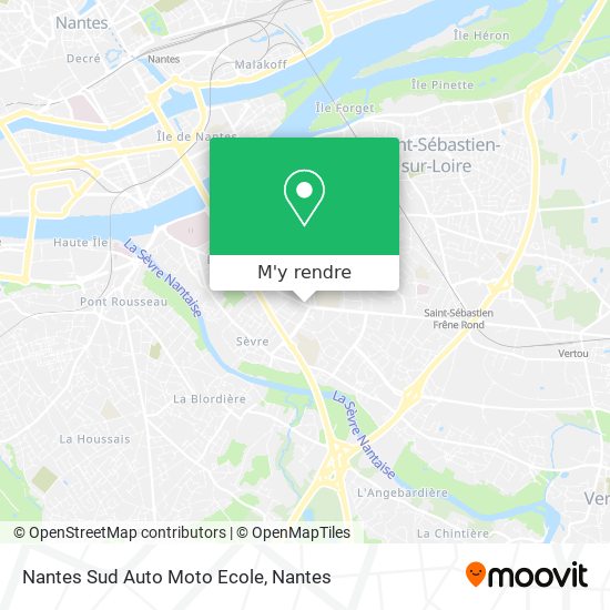 Nantes Sud Auto Moto Ecole plan