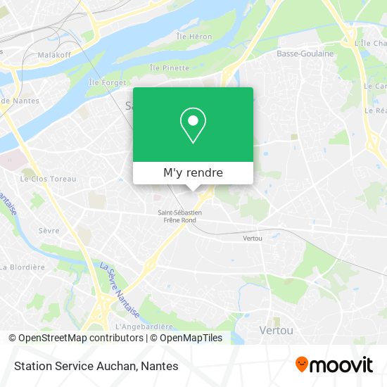 Station Service Auchan plan