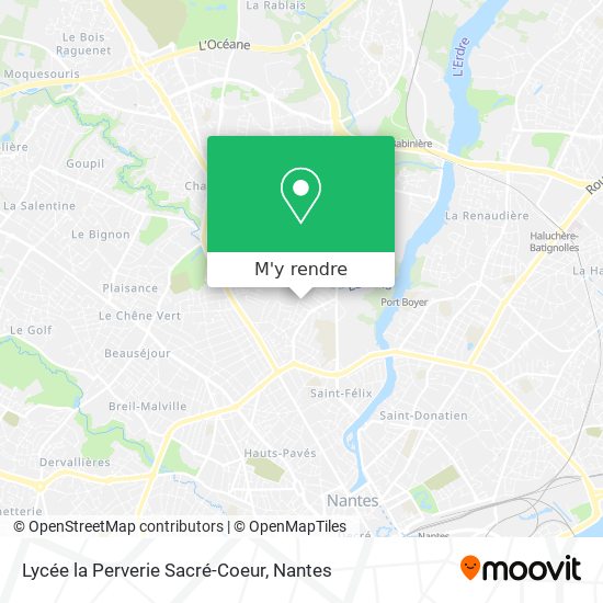 Lycée la Perverie Sacré-Coeur plan
