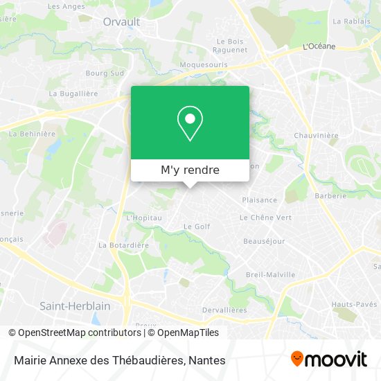 Mairie Annexe des Thébaudières plan