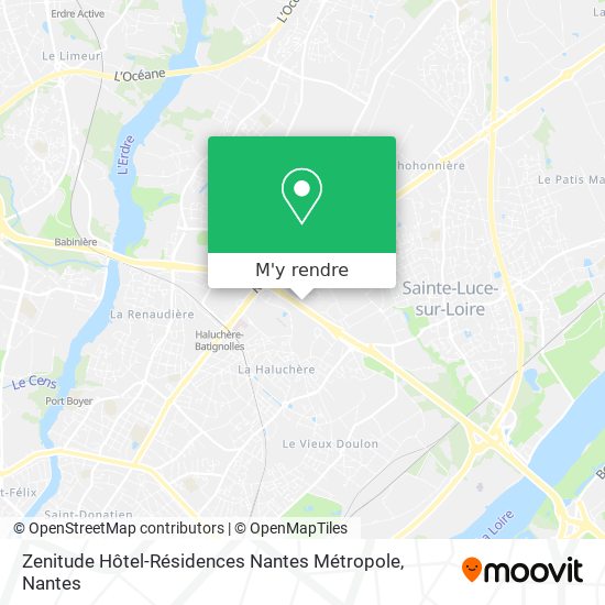 Zenitude Hôtel-Résidences Nantes Métropole plan