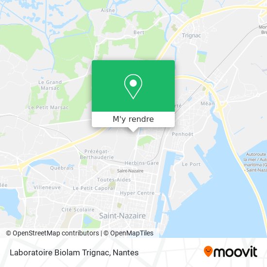 Laboratoire Biolam Trignac plan