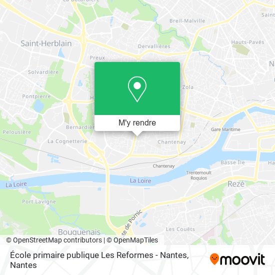 École primaire publique Les Reformes - Nantes plan