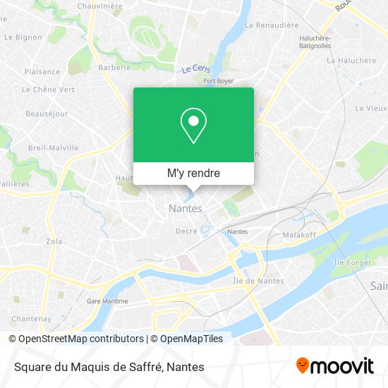 Square du Maquis de Saffré plan