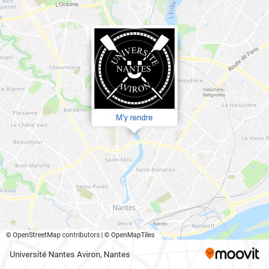 Université Nantes Aviron plan