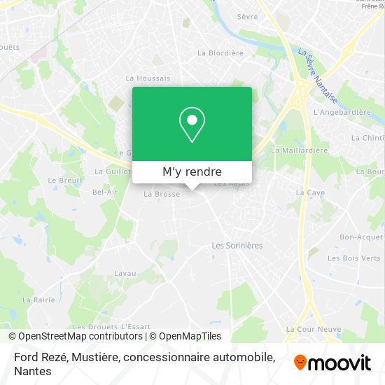 Ford Rezé, Mustière, concessionnaire automobile plan