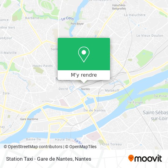 Station Taxi - Gare de Nantes plan