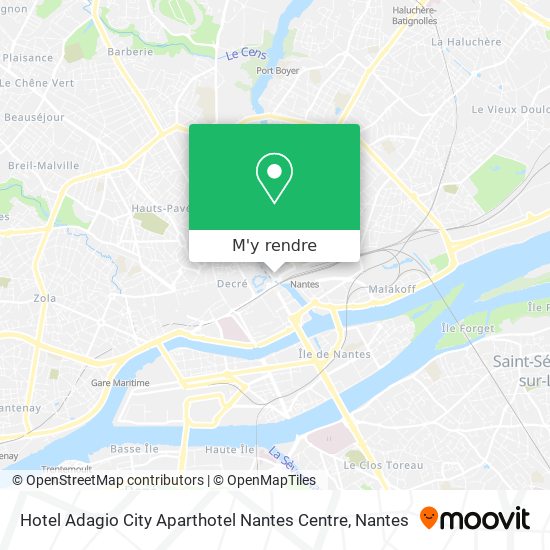 Hotel Adagio City Aparthotel Nantes Centre plan