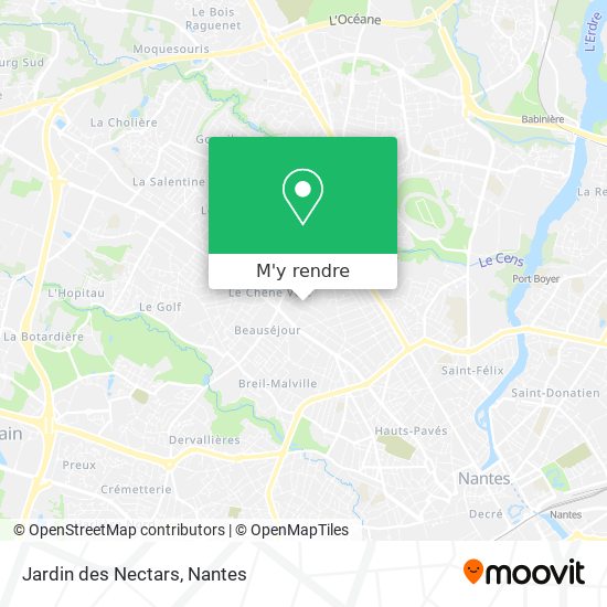 Jardin des Nectars plan