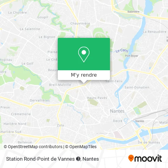 Station Rond-Point de Vannes ➌ plan