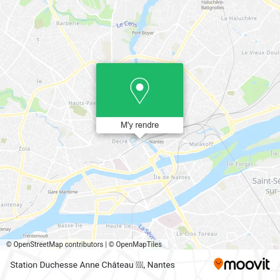 Station Duchesse Anne Château ➊➍ plan