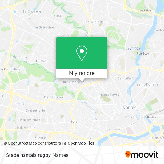 Stade nantais rugby plan