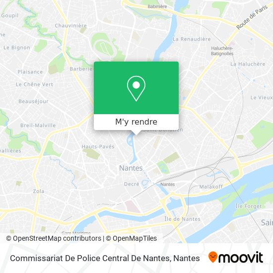 Commissariat De Police Central De Nantes plan