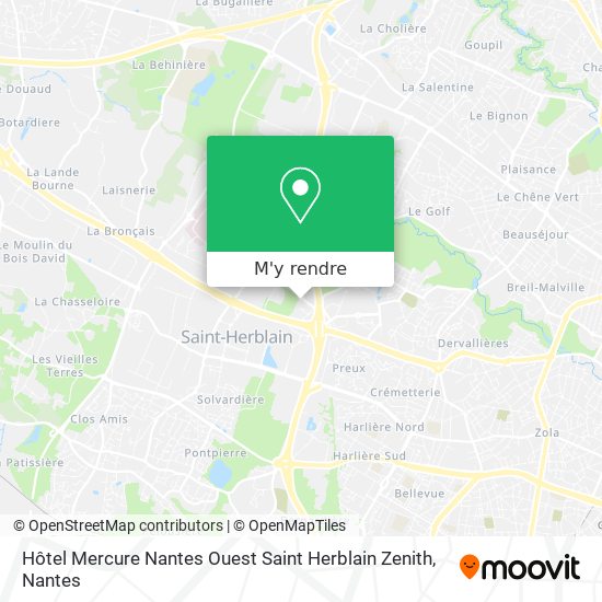 Hôtel Mercure Nantes Ouest Saint Herblain Zenith plan
