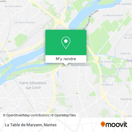 La Table de Maryann plan