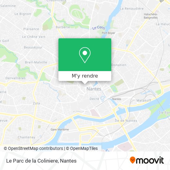 Le Parc de la Coliniere plan