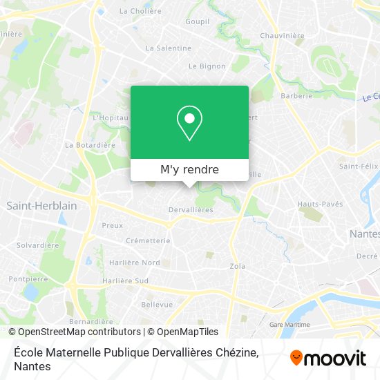 École Maternelle Publique Dervallières Chézine plan