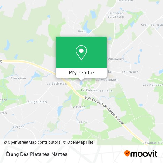 Étang Des Platanes plan