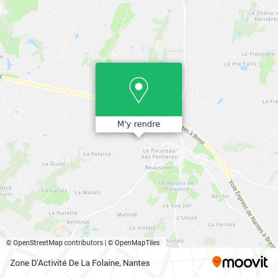 Zone D'Activité De La Folaine plan