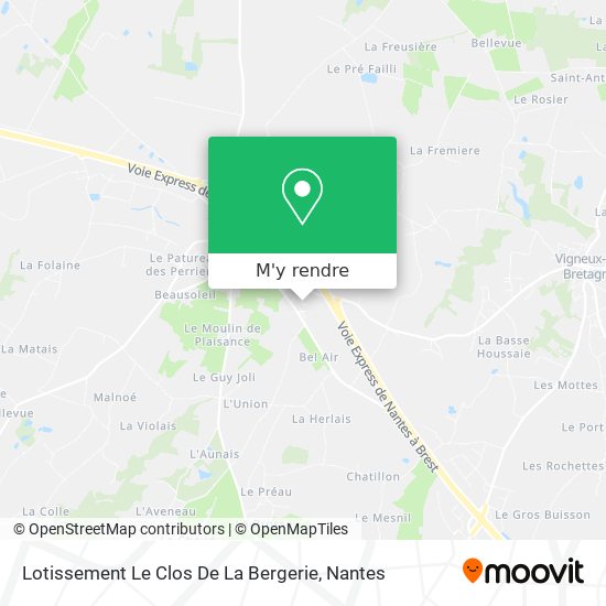 Lotissement Le Clos De La Bergerie plan