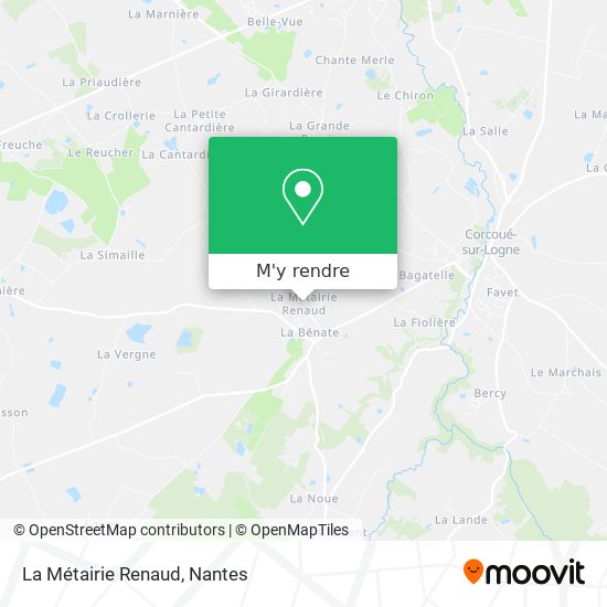 La Métairie Renaud plan