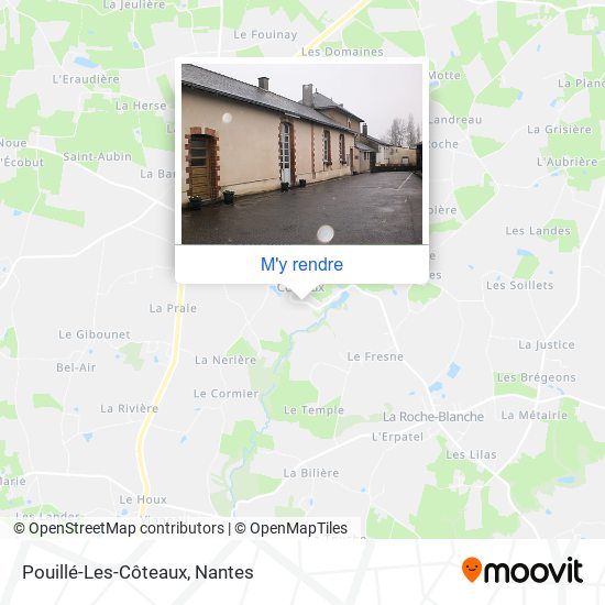 Pouillé-Les-Côteaux plan