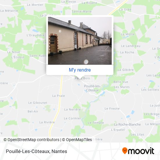 Pouillé-Les-Côteaux plan