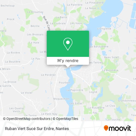 Ruban Vert Sucé Sur Erdre plan