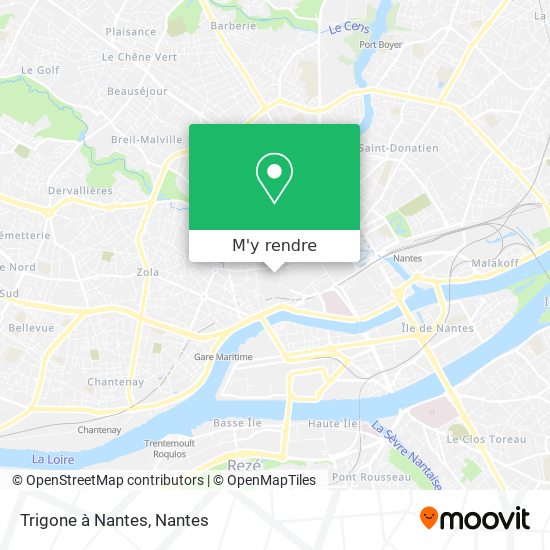 Trigone à Nantes plan