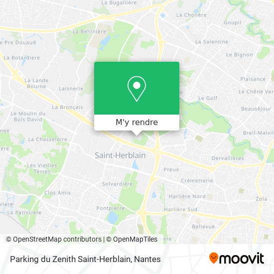 Parking du Zenith Saint-Herblain plan