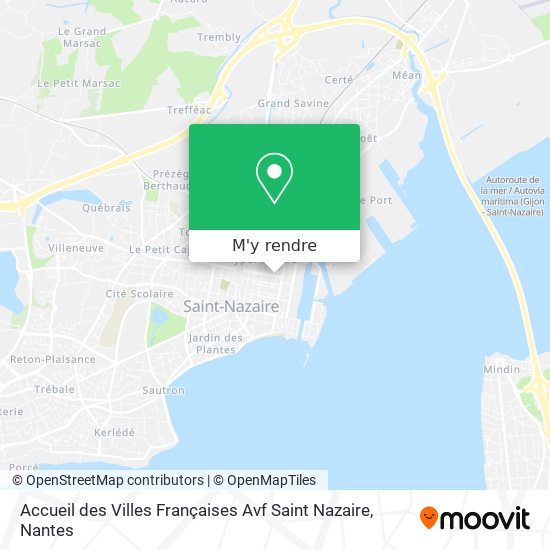 Accueil des Villes Françaises Avf Saint Nazaire plan