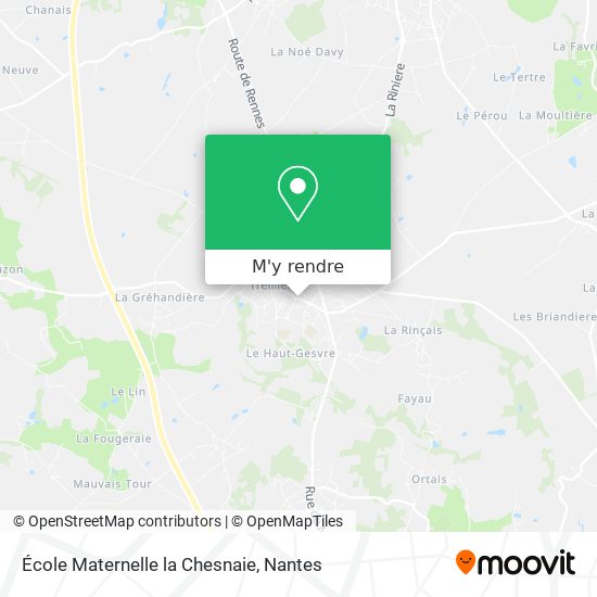 École Maternelle la Chesnaie plan