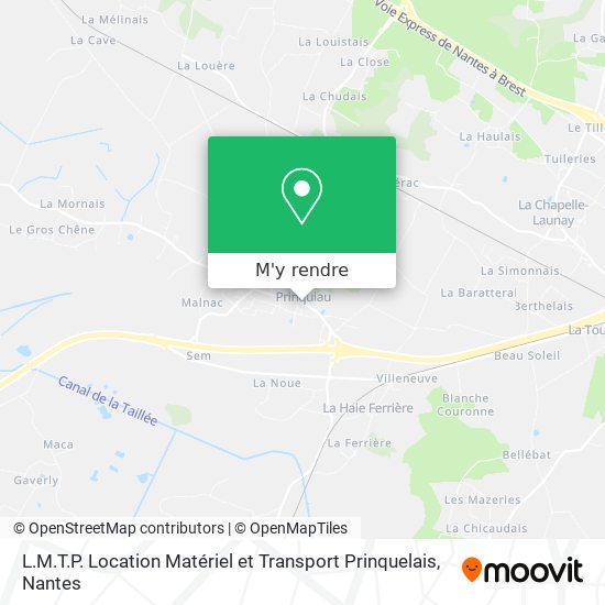 L.M.T.P. Location Matériel et Transport Prinquelais plan