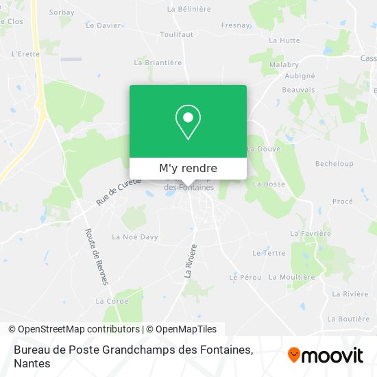 Bureau de Poste Grandchamps des Fontaines plan