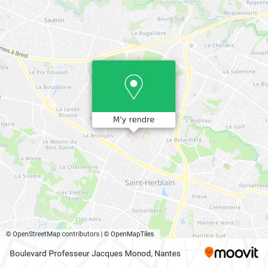 Boulevard Professeur Jacques Monod plan