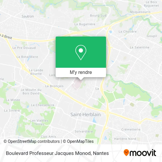 Boulevard Professeur Jacques Monod plan