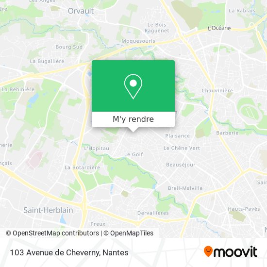 103 Avenue de Cheverny plan