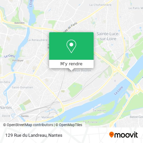 129 Rue du Landreau plan