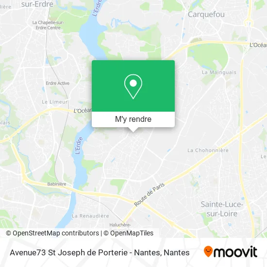 Avenue73 St Joseph de Porterie - Nantes plan