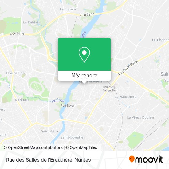 Rue des Salles de l'Eraudière plan