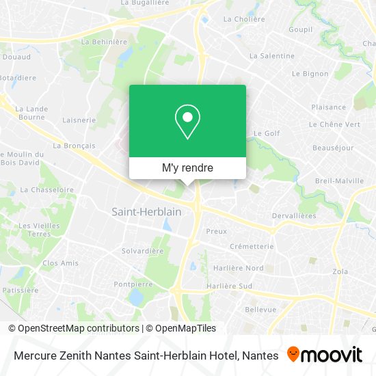 Mercure Zenith Nantes Saint-Herblain Hotel plan