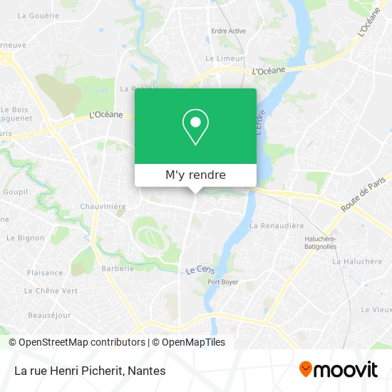La rue Henri Picherit plan