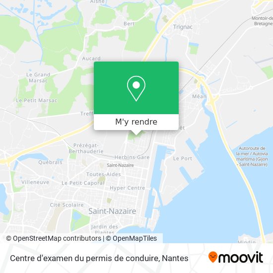 Centre d'examen du permis de conduire plan
