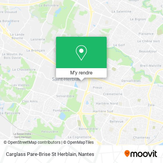 Carglass Pare-Brise St Herblain plan