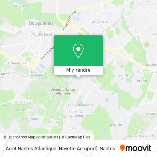 Arrêt Nantes Atlantique [Navette Aéroport] plan