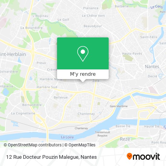12 Rue Docteur Pouzin Malegue plan