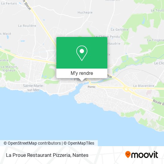 La Proue Restaurant Pizzeria plan